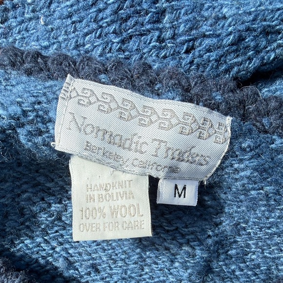 Nomadic Traders Jacket with Blue and Brown Patterns - Picture 3 of 3